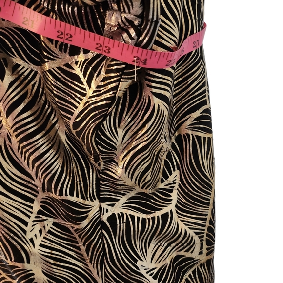 Masseys Abstract Print 2-piece Romper XL Metallic Material Very Unique! - Picture 9 of 15